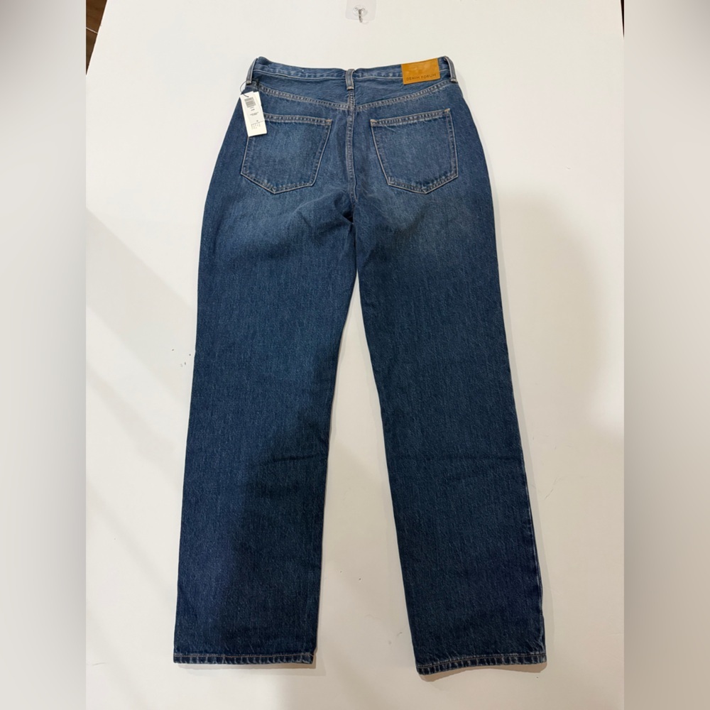Denim Forum Aritzia Joni Dark Blue Stormy High Rise Loose Jeans 28 - Picture 3 of 7